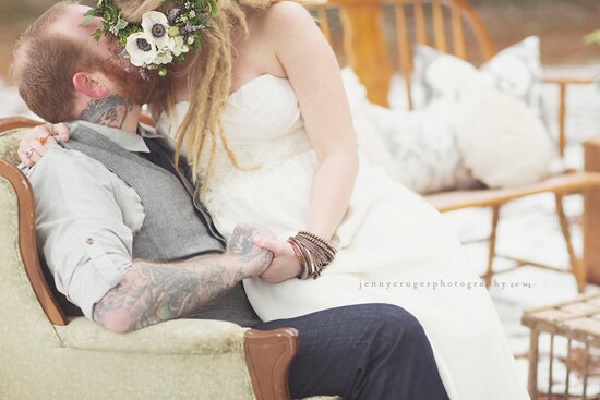 Vintage Forest Winter Wedding Inspiration | styling + vintage rentals by Stockroom Vintage, Nashville, TN | photos by Jenny Cruger Photography