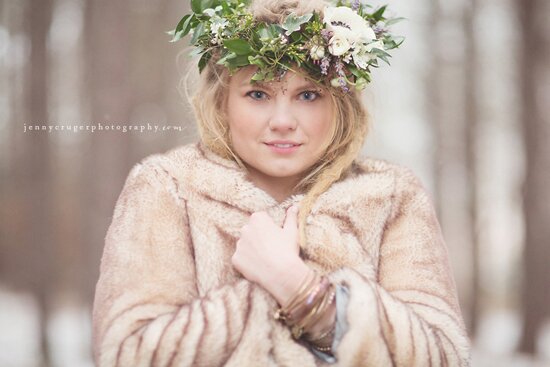Vintage Forest Winter Wedding Inspiration | styling + vintage rentals by Stockroom Vintage, Nashville, TN | Photos by Jenny Cruger Photography