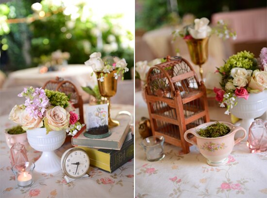 Vintage garden wedding inspiration | Styling + Vintage Rentals by Stockroom Vintage, Nashville, TN | Photos by Ace Photography
