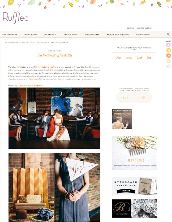 Nashville event styling + vintage event rentals by Stockroom Vintage | The NotWedding - Nashville 2013
