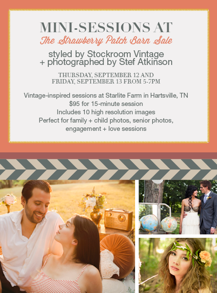 Mini-Sessions at the Strawberry Patch Barn Sale