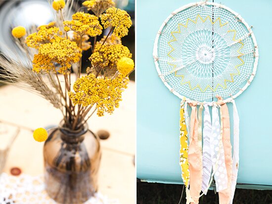 Vintage VW van + dreamcatchers | Styling + vintage rentals by Stockroom Vintage, Nashville, TN | Photos by Stef Atkinson