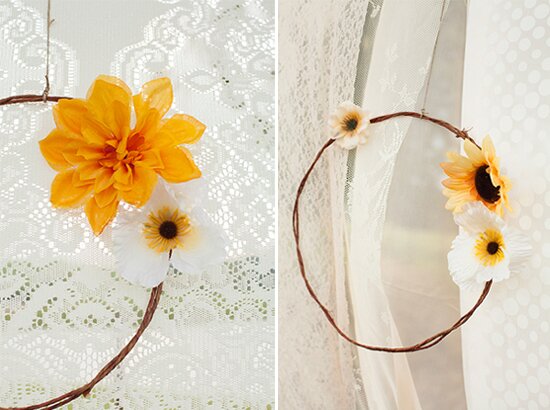 Boho dreamcatcher lace backdrop | Styling + vintage rentals by Stockroom Vintage, Nashville, TN | Photos by Stef Atkinson