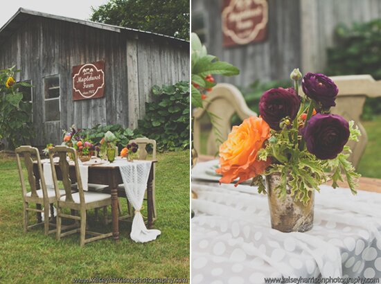 Vintage Summer Farm-to-Table Wedding | Vintage Rentals + Styling by Stockroom Vintage, Nashville, TN | Photos by Kelsey Harrison